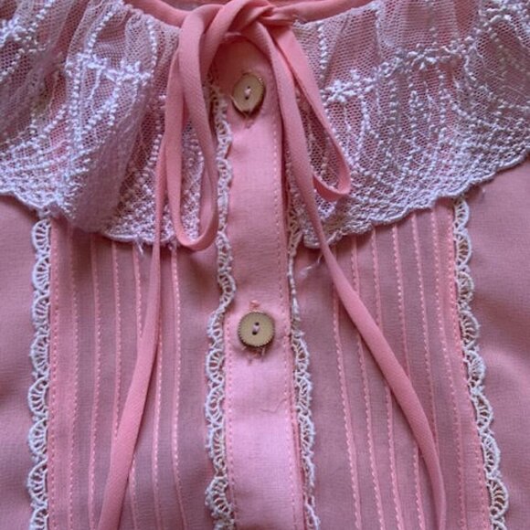 Vintage Pink nightgown dress Medium - Picture 9 of 12